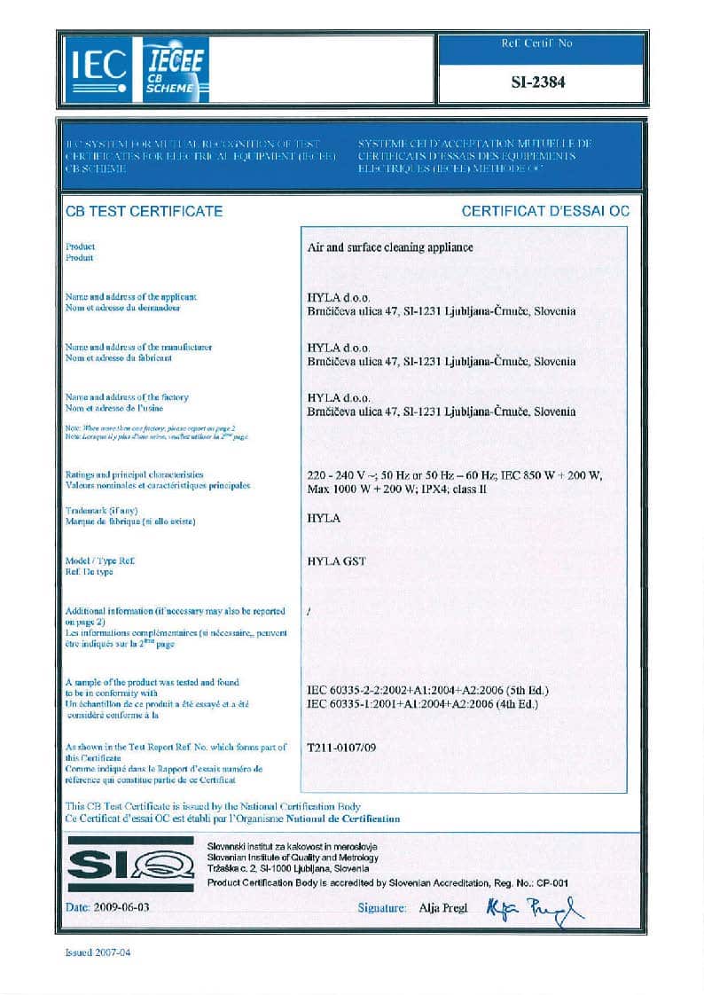 hyla-iec-certificate